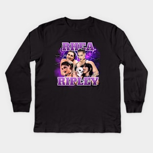 Rhea Ripley WWE Fandom Rhea Bloody Ripley Pro Wrestling Shirt T-Shirt Kids Long Sleeve T-Shirt